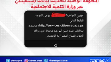 المنظومة الوطنية لتحديث بيانات المستفيدين عبر وزارة التنمية الاجتماعية