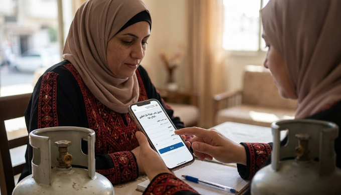 رابط تعديل بيانات طلب تعبئة الغاز حسب مكان الاقامة او النزوح