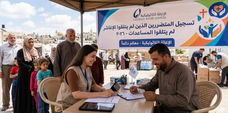 رابط تسجيل المتضررين الذين لم يتلقوا المساعدات 2026 لدى الإغاثة الكاثوليكية – سجل الآن