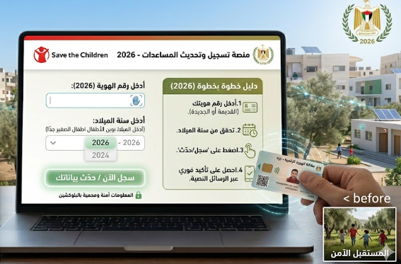 رابط تسجيل وتحديث المساعدات النقدية والعينية 2026 لدى منظمة إنقاذ الطفل – سجل الآن