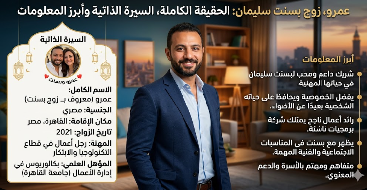 من هو عمرو زوج بسنت سليمان؟ الحقيقة الكاملة السيرة الذاتية وأبرز المعلومات