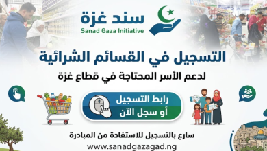 رابط التسجيل في القسائم الشرائية 2026 لدى سند غزة – سجل الآن للحصول على الدعم