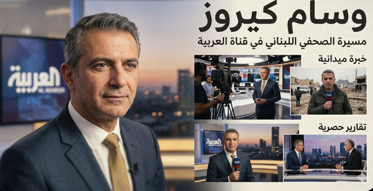 من هو وسام كيروز؟ السيرة الذاتية الكاملة وأبرز المعلومات عن الصحفي اللبناني في قناة العربية