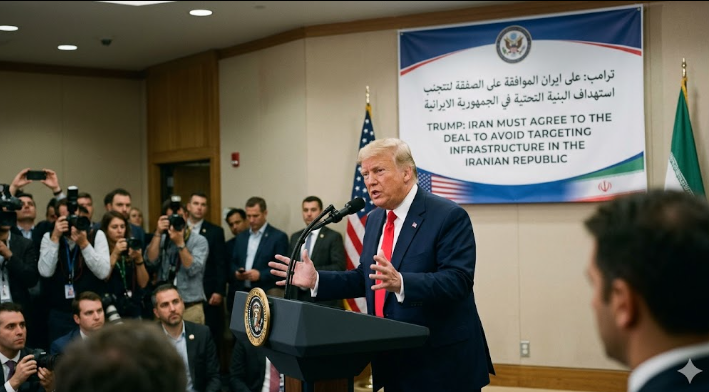 ترامب على ايران الموافقة على الصفقة لتتجنب استهداف البنية التحتية في الجمهورية الايرانية