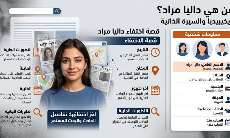 من هي داليا مراد ويكيبيديا السيرة الذاتية – قصة اختفاء داليا مراد
