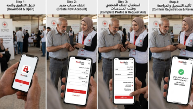 شرح التسجيل في مساعدات الصليب الأحمر ICRC عبر تطبيق RedSafe 2026 خطوة بخطوة