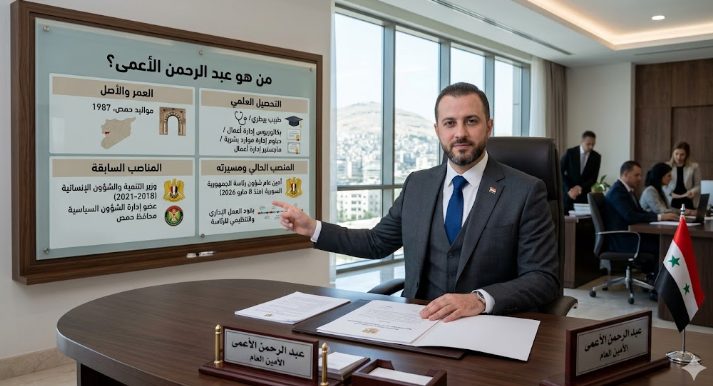 تعرف على من هو عبدالرحمن الأعمى، عمره، أصله، ومناصبه في رئاسة الجمهورية السورية.
