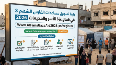 رابط تسجيل مساعدات الفارس الشهم 3 في قطاع غزة وخطوات التقديم للأسر والمخيمات 2026