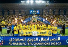 انشاء صورة النصر يتوج بلقب الدوري السعودي بعد رباعية أمام ضمك