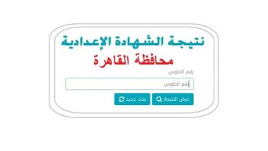 رابط مباشر..موعد ظهور نتيجة إعدادية القاهرة 2026 في مصر